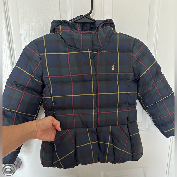 Polo by Ralph Lauren Blue and Yellow Puffer Jacket - Picture 8 of 16